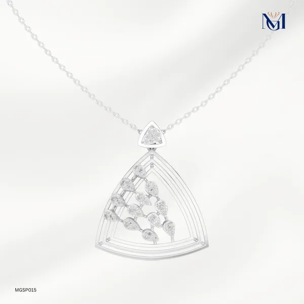 925_Silver_Rose_Cascade_Prism_Moissanite_Pendant_For_Women