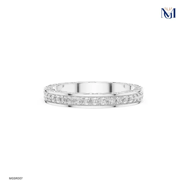 925_Silver_Vintage_Filigree_Moissanite_Eternity_Band