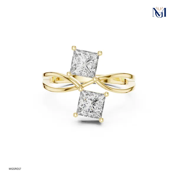 925_Silver_Double_Princess_Cut_Moissanite_Bypass_Ring
