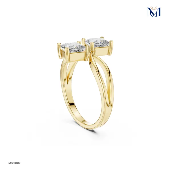 925_Silver_Double_Princess_Cut_Moissanite_Bypass_Ring