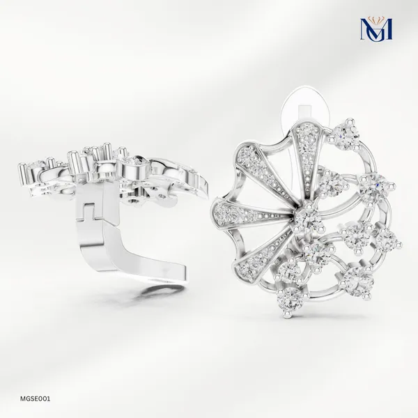 Chevron_Moissanite_Earrings_in_Silver
