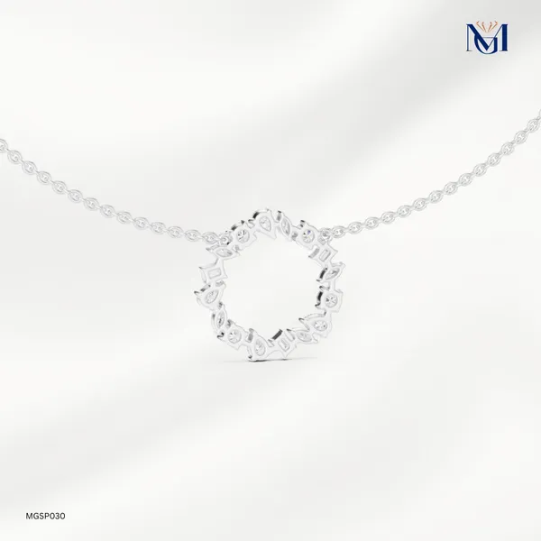 925_Silver_Celestial_Harmony_Mossiantie_Necklace_For_Women