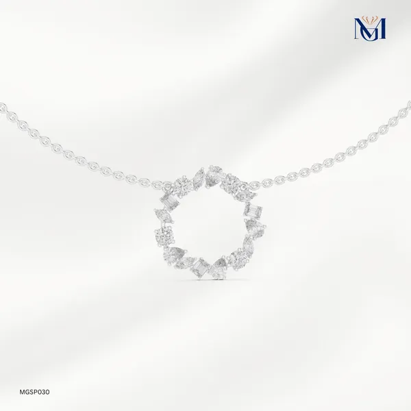 925_Silver_Celestial_Harmony_Mossiantie_Necklace_For_Women