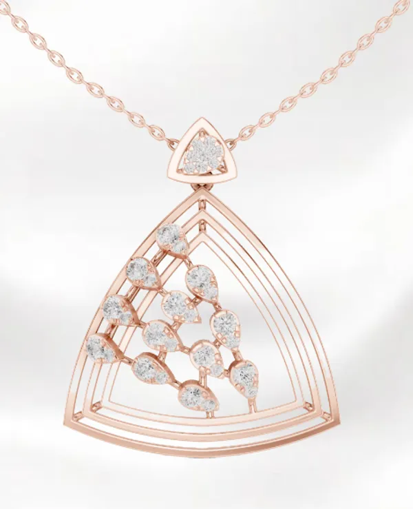 925_Rose_Gold_Plated_Ros_Cascade_Prism_Moissanite_Pendant_For_Women