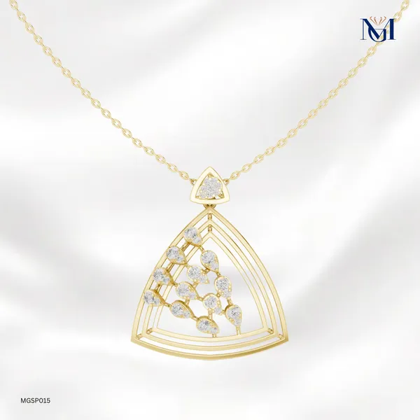 925_Gold_Plated_Ros_Cascade_Prism_Moissanite_Pendant_For_Women
