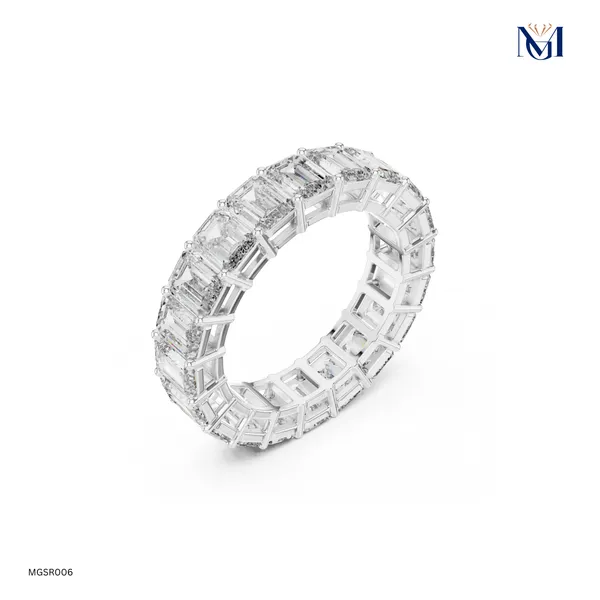 Emerald_Cut_Moissanite_Full_Eternity_Band_in_925_Silver