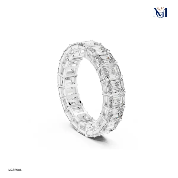 Emerald_Cut_Moissanite_Full_Eternity_Band_in_925_Silver
