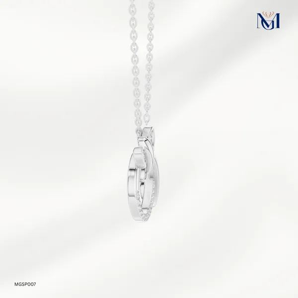 925_Silver_Eternal_Love_Butterfly_Mossiantie_Pendant_For_Women