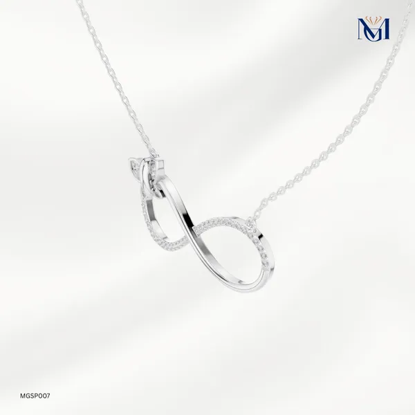 925_Silver_Eternal_Love_Butterfly_Mossiantie_Pendant_For_Women