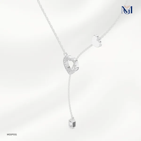 925_Silver_Endless_Love_Drop_Pendant_For_Women