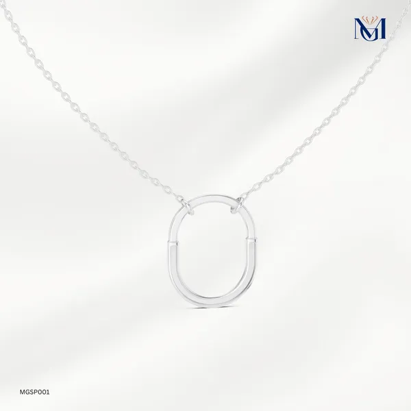 925_Silver_U_Shaped_Mossianote_Pendant_Pendant_For_Women