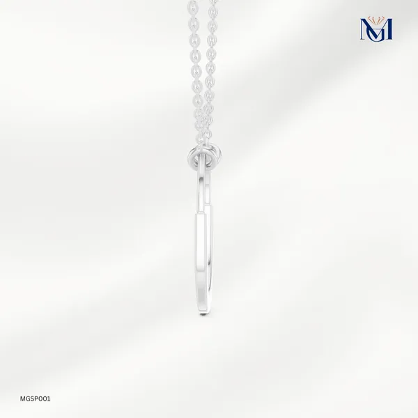 925_Silver_U_Shaped_Mossianote_Pendant_Pendant_For_Women