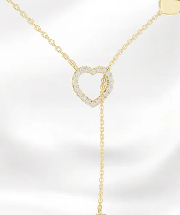 925_Gold_Plated_Endless_Love_Drop_Pendant_For_Women