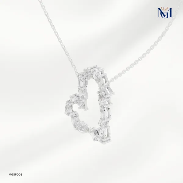 925_Silver_Heart_Shape_Mossiantie_Studded_Pendant_For_Women
