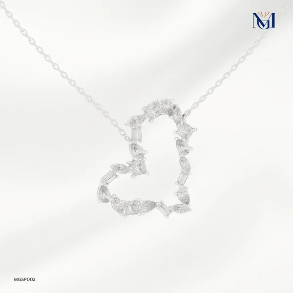 925_Silver_Heart_Shape_Mossiantie_Studded_Pendant_For_Women