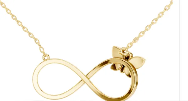 925_Gold_Plated_Eternal_Love_Butterfly_Mossiantie_Pendant_For_Women
