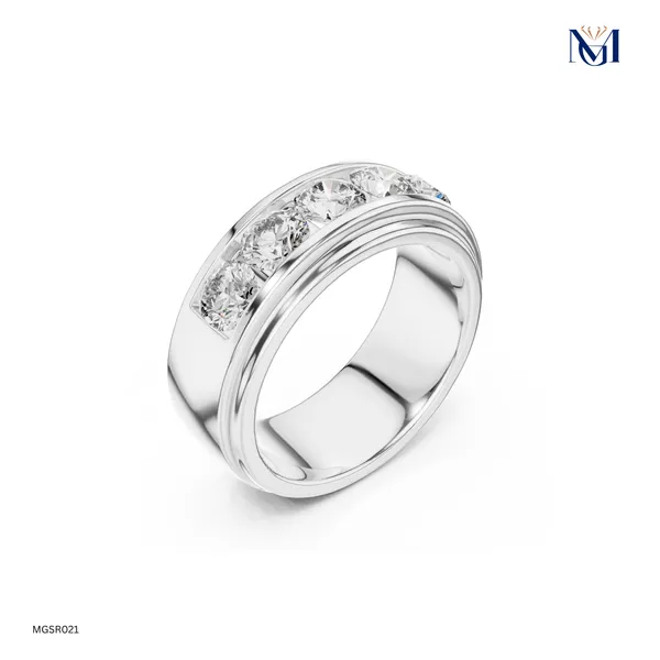 Designer_Bezel_Moissanite_Anniversary_Band_925_Silver
