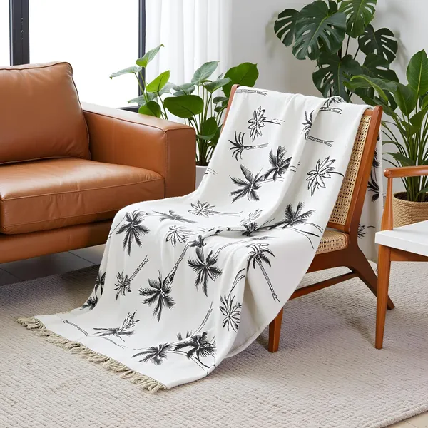 Natural_White_Soft_Printed_Cotton_Throw_50X60Ines_Lightweight_Perfect_For_Sofa_Bed_Travel_Ideal_For_All_Season_(Pack_Of_1)