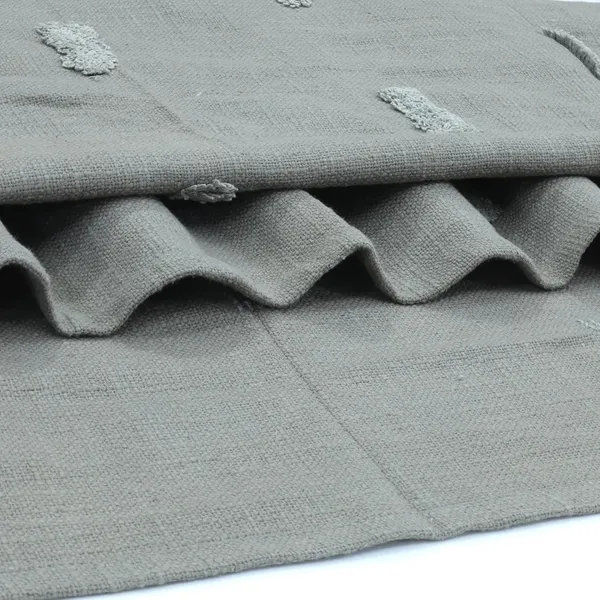 Grey_Pom_Pom_Cotton_Throw_Blanket_Handwoven_With_Embroidery_Lightweight_Blanket_For_Sofa_Bed_Travel_&_Living_Room_(Grey_125Wx150L_Cm)