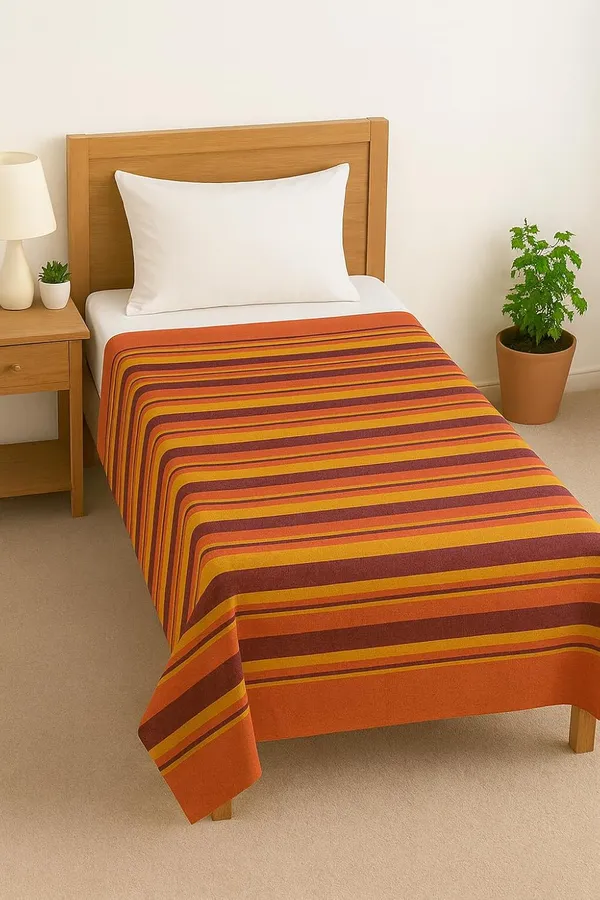 Pink_&_Yellow_Orignaly_Madecotton_Polyester_Bedsheet_Single_Bed_Without_Pillow_Covers_Stripes_Woven_Bedsheet_67_X_100In_210_Tc_(Pack_Of_1)