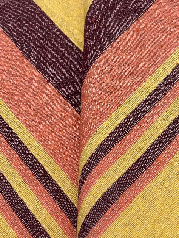 Pink_&_Yellow_Orignaly_Madecotton_Polyester_Bedsheet_Single_Bed_Without_Pillow_Covers_Stripes_Woven_Bedsheet_67_X_100In_210_Tc_(Pack_Of_1)