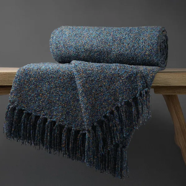 Golden_Blue_Chenille_Fancy_Yarn_Throw_Elegant_Decorative_Blanket_With_Fringes_For_Sofa_Livingroom_Bedroom_125_X_150_Cm_Sparkle_(Pack_Of_1)