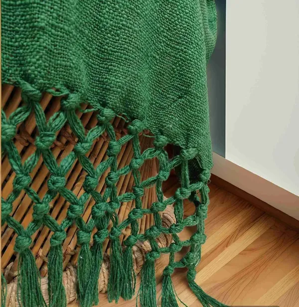 Dark_Green_Dark_Cotton_Throw_Blanket_With_Macrame_Tassels_For_3_Seater_Sofa_Ideal_For_Your_Home_Living_Room_Sofa_Bed_Chair_Picnic_&_Used_For_Gift_50X70_Cm