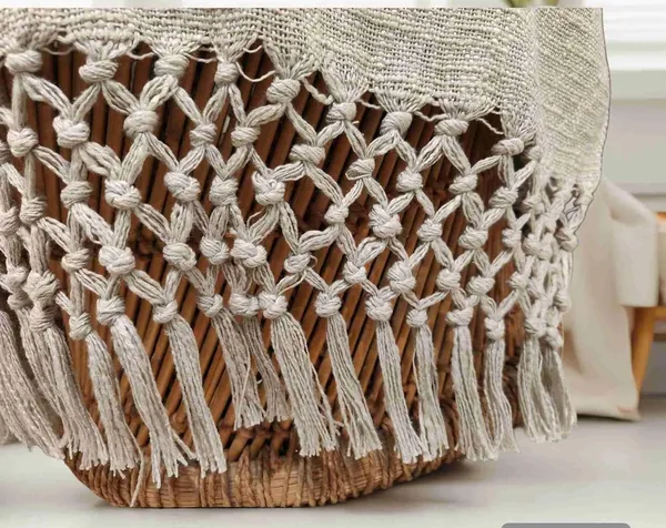 Cream_Cotton_Throw_Blanket_With_Macrame_Tassels_For_3_Seater_Sofa_Ideal_For_Your_Home_Living_Room_Sofa_Bed_Picnic_&_Used_For_Gift_50X70_Cm_Cream_128X178Cm_(Pack_1)