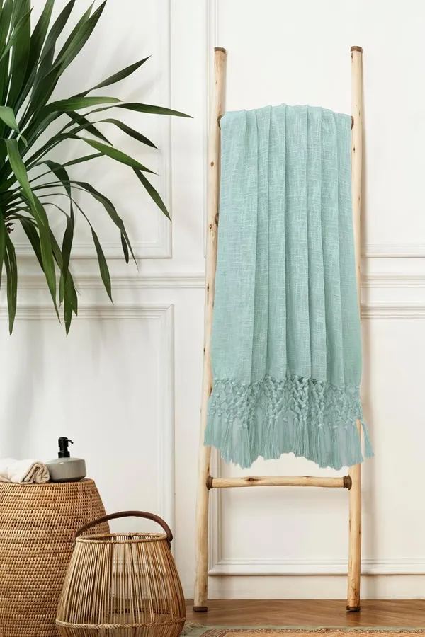 Light_Blue_Cotton_Throw_Blanket_With_Macrame_Tassels_For_3_Seater_Sofa_Ideal_For_Your_Home_Living_Room_Sofa_Bed_Chair_Picnic_&_Used_For_Gift_50X70_Cm_Light