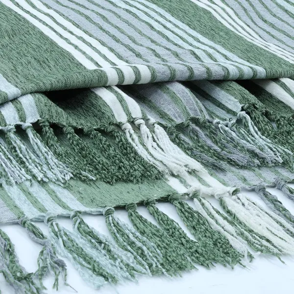 Olive_Green_&_Grey_Handwoven_Stripes_Chenille_Throw_Blanket_For_3_Seater_Sofa_140X180_Cm_Olive_&_Grey_Soft_Throw_For_Sofa_Bed_Chair_&_Travel_Ideal_For_All_Season_(Pack_Of_1)