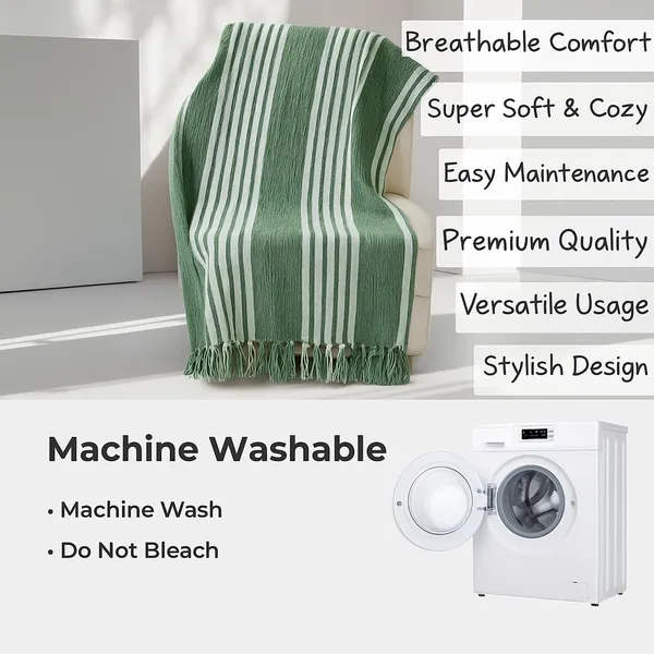 Olive_Green_&_Grey_Handwoven_Stripes_Chenille_Throw_Blanket_For_3_Seater_Sofa_140X180_Cm_Olive_&_Grey_Soft_Throw_For_Sofa_Bed_Chair_&_Travel_Ideal_For_All_Season_(Pack_Of_1)