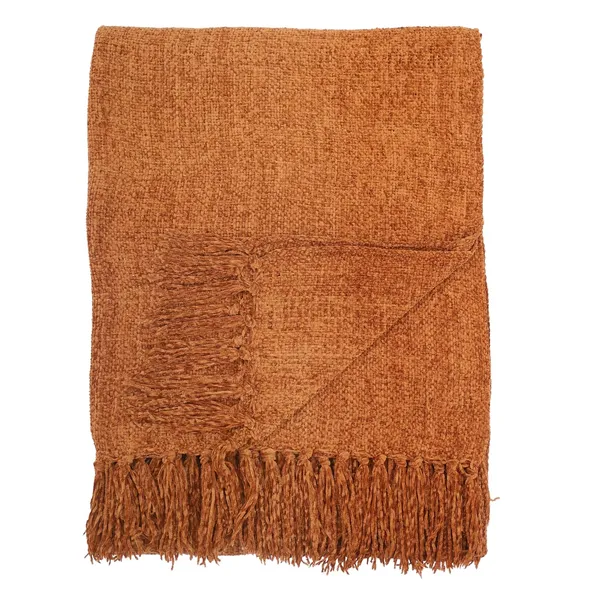 Brown_Rust_Luxe_Chenille_Throw_Blanket_With_Fringe_140X180_Cm_Ultra_Soft_For_Decorative_Sofa_&_Bed_Cover(Pack_Of_1)