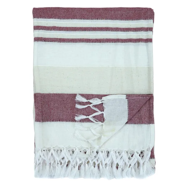 White_&_Wine_Handloom_Cotton_Throw_Woven_For_Your_Home_Living_Room_Sofa_Bed_Chair_125X150_Cm_(Pack_Of_1)
