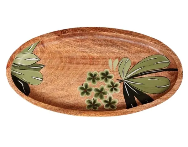 Brown_Rustic_Oval_Wooden_Handcrafted_And_Hand-Painted_Decorative_Serving_Tray
