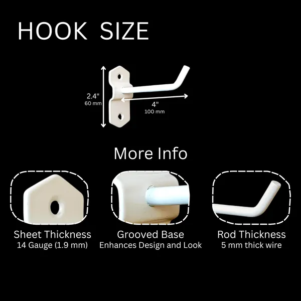 White_Wall_Mount_Display_Hook_In_Grooved_Base_For_Showroom_Organising,_Mobile_Shops,_Grocery_Stores_(Pack_of_20)