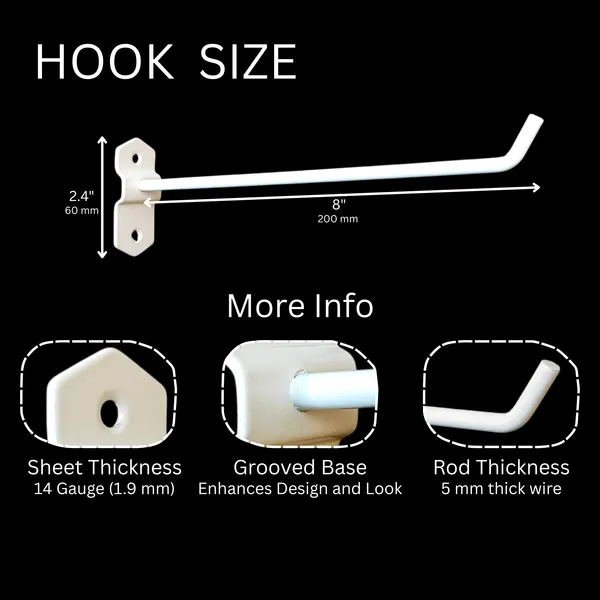 White_Wall_Mount_Display_Hook_In_Grooved_Base_For_Showroom_Organising,_Mobile_Shops,_Grocery_Stores_(Pack_of_20)