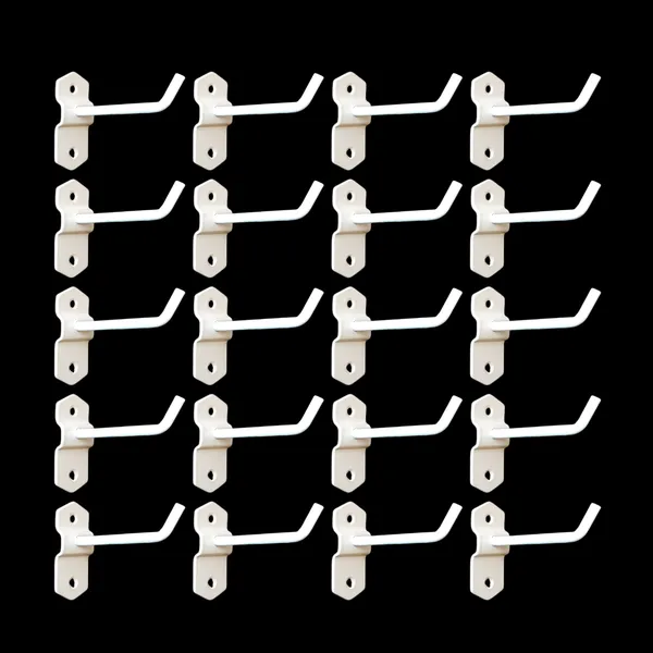 White_Wall_Mount_Display_Hook_In_Grooved_Base_For_Showroom_Organising,_Mobile_Shops,_Grocery_Stores_(Pack_of_20)