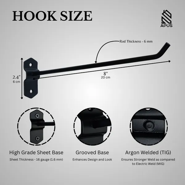 Black_Wall_Mount_Display_Hook_In_Grooved_Base_For_Showroom_Organizing_and_Mobile_Shop_[Pack_Of_20]