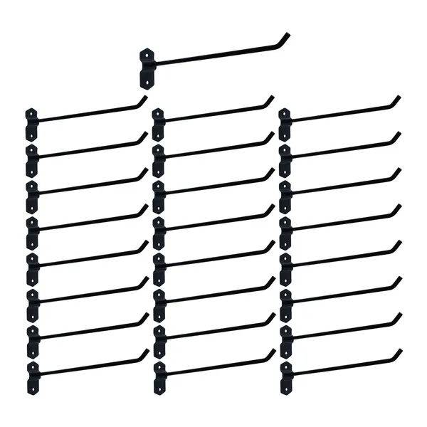 Black_Wall_Mount_Display_Hook_In_Grooved_Base_For_Showroom_Organizing_and_Mobile_Shop_[Pack_Of_20]