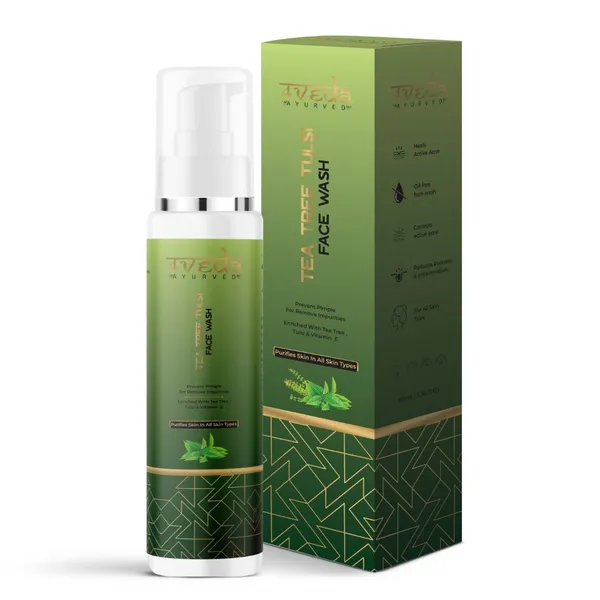 4Veda_Tea_Tree_&_Tulsi_Facewash_|_With_Neem_Extract,_Aloe_Vera,_Niacinamide_&_Vitamin_E_|_For_Acne,_Pimples,_Oil_Control_&_Skin_Purifying