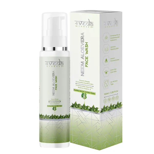 Neem,_Aloe_Vera,_Vitamin_E_&_B,_Glycerine_Face_Wash_|_Herbal_Purifying_Cleanser_For_Acne-Prone,_Sensitive_&_Oily_Skin_|_Gentle_Hydrating_Face_Wash_For_Clear_&_Radiant_Skin