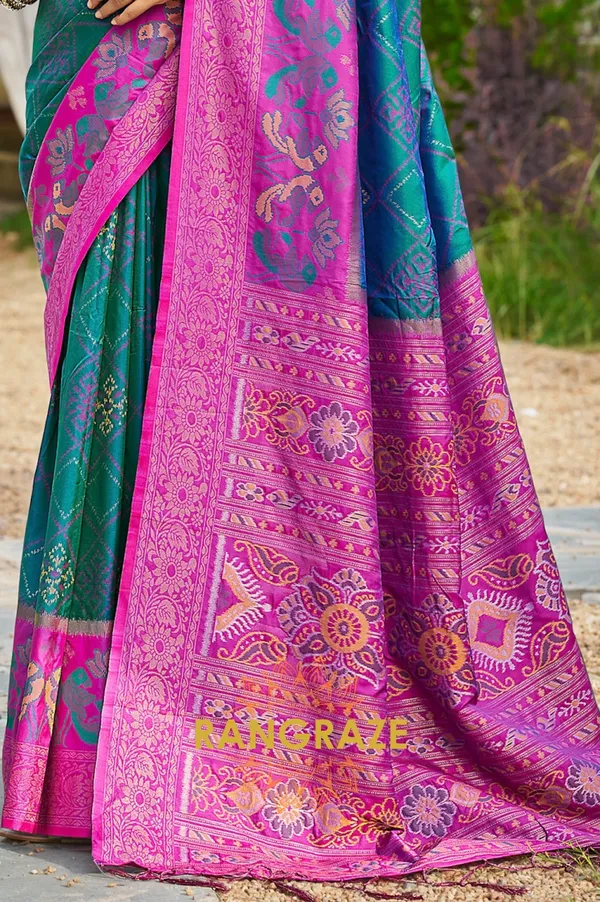 Blue_Banarasi_Silk_Saree_For_Women