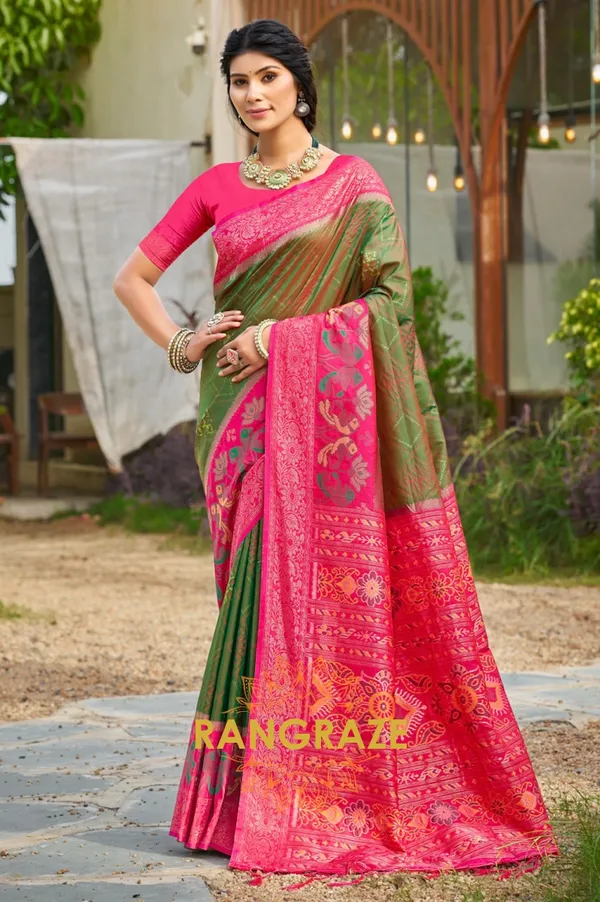 Light_Green_Banarasi_Silk_Saree_For_Women