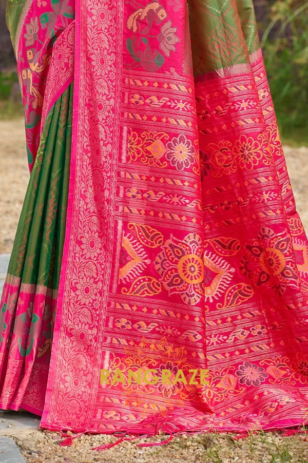 Light_Green_Banarasi_Silk_Saree_For_Women