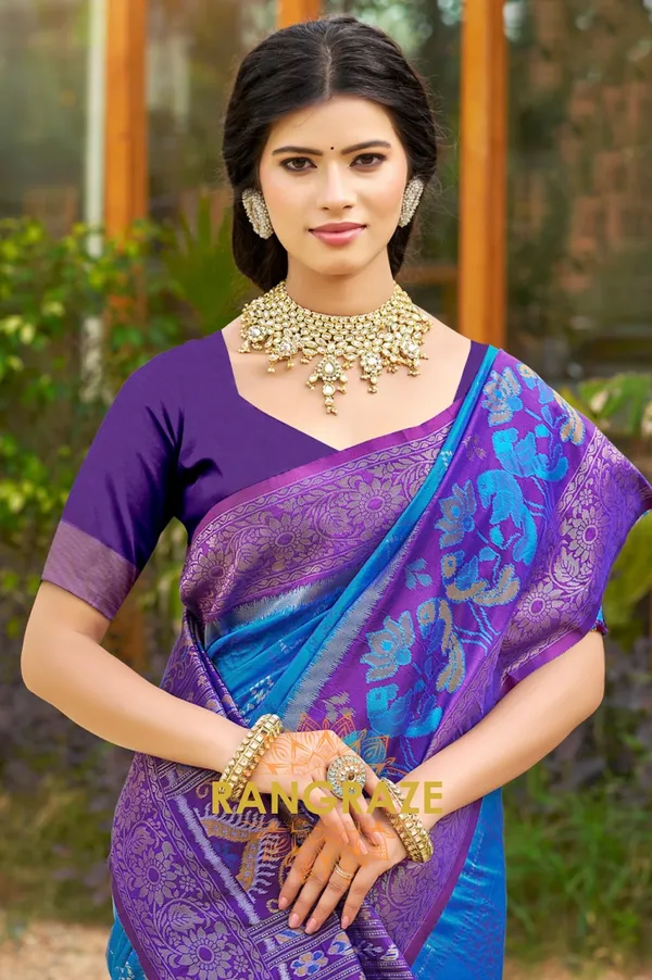 Royal_Blue_Banarasi_Silk_Saree_For_Women