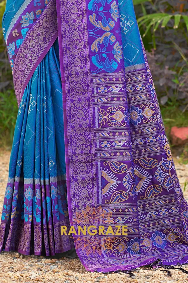 Royal_Blue_Banarasi_Silk_Saree_For_Women