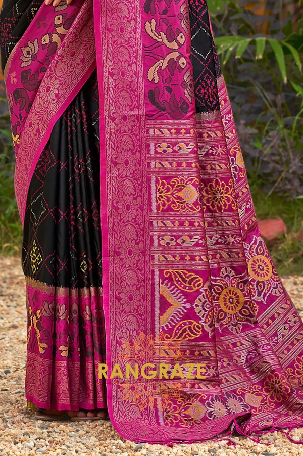 Midnight_Dark_Banarasi_Silk_Saree_For_Women