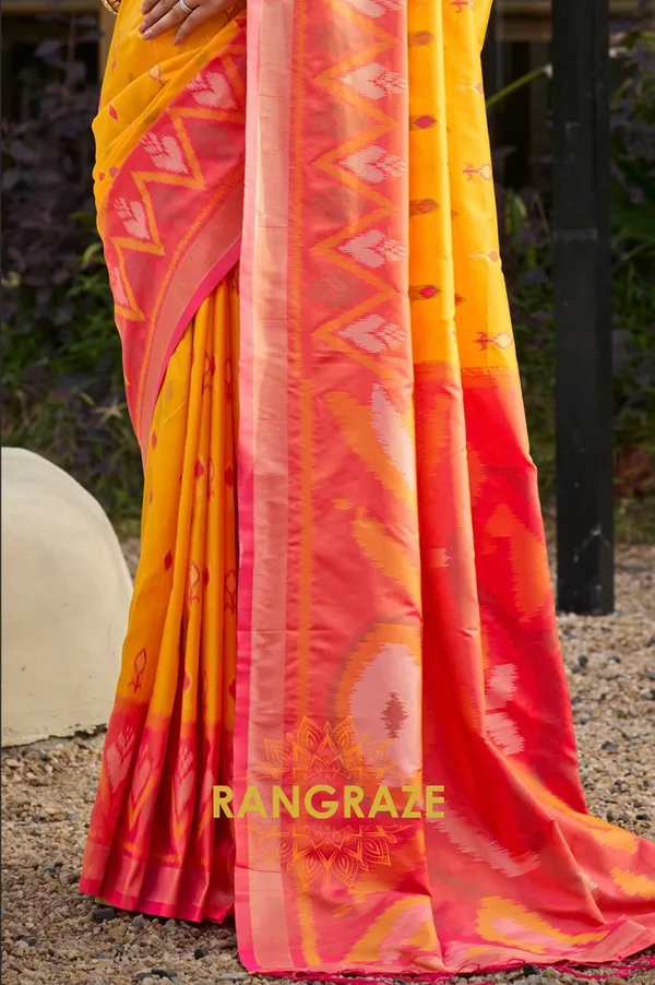 Sunlight_Yellow_Banarasi_Silk_Saree_For_Women