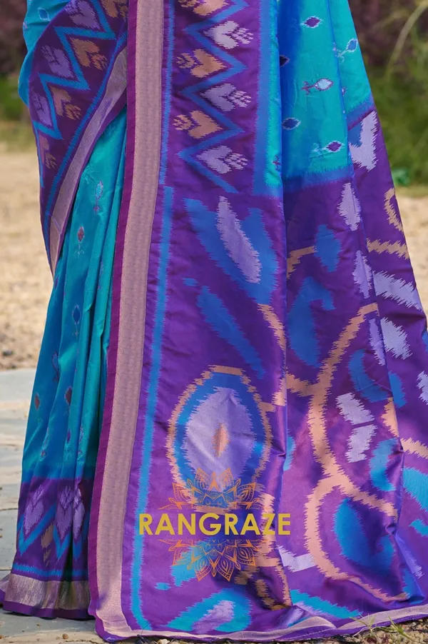 Regal_Blue_Banarasi_Silk_Saree_For_Women