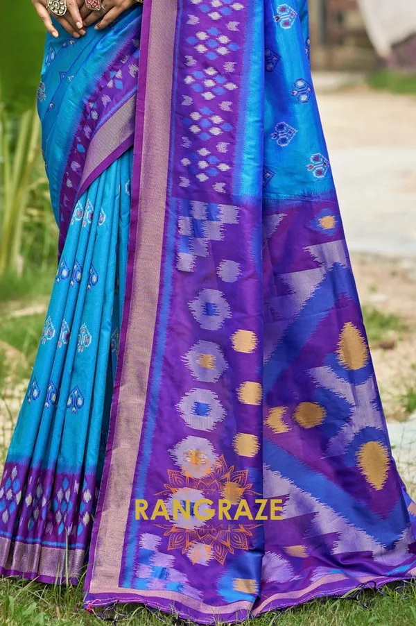 Regal_Blue_Banarasi_Silk_Saree_For_Women